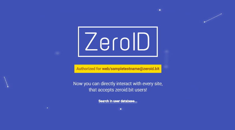 a screenshot of ZeroID